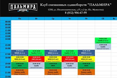 Клуб смешанных единоборств "Пальмира" (Площадь Мужества) - фото, расписание, стоимость, отзывы - 1